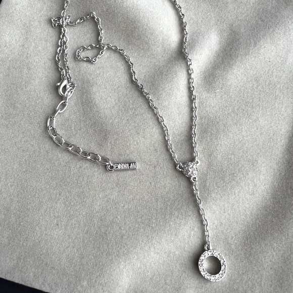 d’orlan Jewelry - Elegant D’orlan Silver Necklace with Crystal Accents